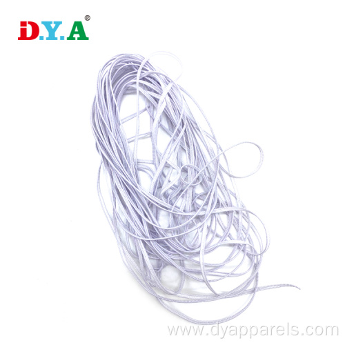 White Knitting Elastic Shoe Laces Elastic Bands